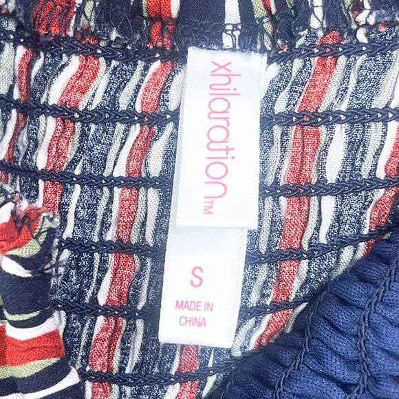 Women's Wide Leg Striped Jumpsuit | Romper Size Small - Picture 7 of 14